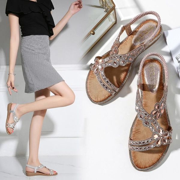 dress shoes 2021 bohemia summer women zapatos de mujer ladies bling flower crystal flat sandals beach casual sandalias 258, Black
dress shoes 2021 bohemia summer women zapatos de mujer ladies bling flower crystal flat sandals beach casual sandalias 258, Black