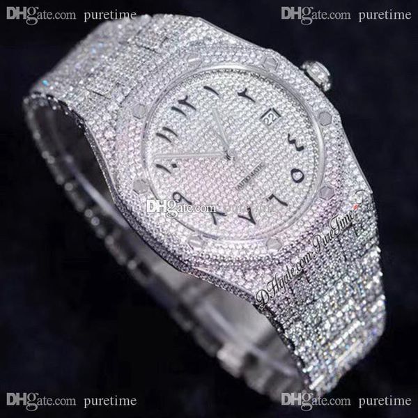 2020 paved diamonds 15400 a3120 automatic mens watch arabic script fully iced out watches stainless steel bracelet super luxury puretime b2, Slivery;brown
2020 paved diamonds 15400 a3120 automatic mens watch arabic script fully iced out watches stainless steel bracelet super luxury puretime b2, Slivery;brown