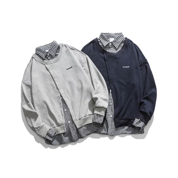 2021 falso duas peas verso coreana camisa de moda hong kong estilo dongdaemun masculino feminino casal nova primavera e outono abb5, Black
2021 falso duas peas verso coreana camisa de moda hong kong estilo dongdaemun masculino feminino casal nova primavera e outono abb5, Black