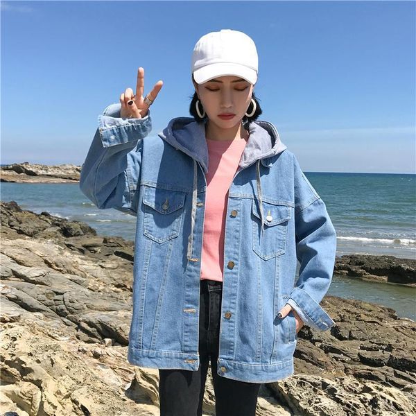 women's jackets spring short cowboy coats/jackets women casual hooded student tide 2021 clothing fashion loose denim jacket, Black;brown
women's jackets spring short cowboy coats/jackets women casual hooded student tide 2021 clothing fashion loose denim jacket, Black;brown