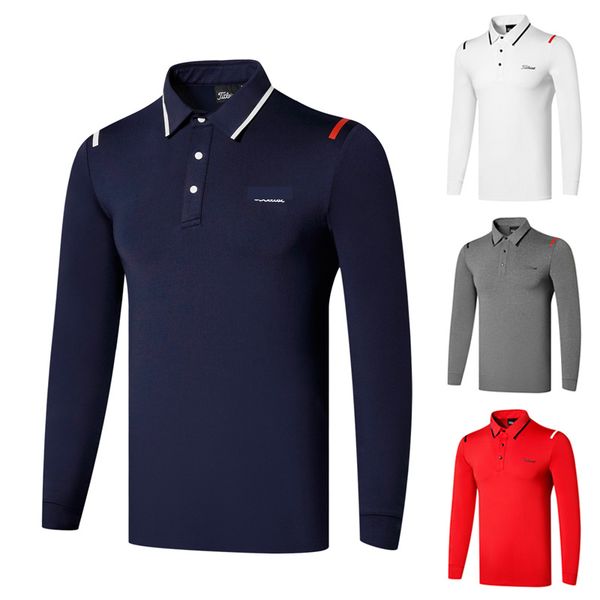 autumn winter golf clothing men's long-sleeved jersey outdoor sports and leisure breathable quick-drying polo shirt, Black;blue
autumn winter golf clothing men's long-sleeved jersey outdoor sports and leisure breathable quick-drying polo shirt, Black;blue