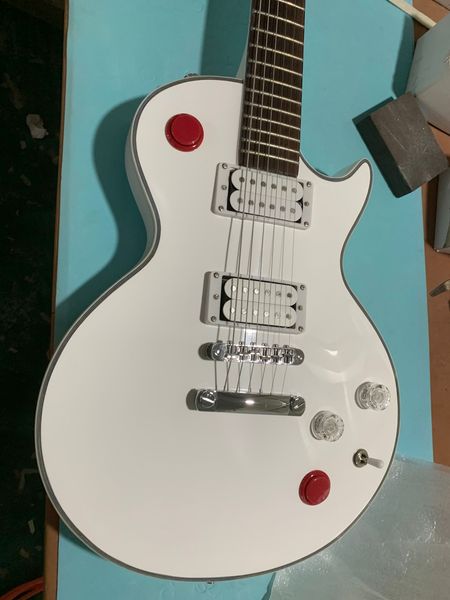 rare buckethead studio baritone guitar red button arcade button kill switch alpine white electric guitar
rare buckethead studio baritone guitar red button arcade button kill switch alpine white electric guitar