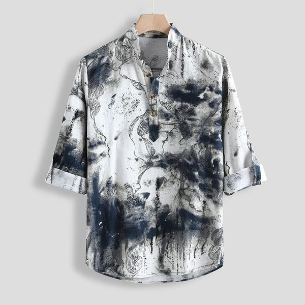 novelty blouse 2020 men casual men casual long sleeves artistic shirt printing vintage slim casual shirt blouse #g40, White;black
novelty blouse 2020 men casual men casual long sleeves artistic shirt printing vintage slim casual shirt blouse #g40, White;black