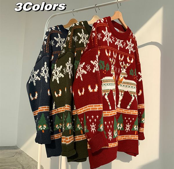 men's sweaters ugly sweatchristmas sweater 2021 funny reindeer printed christmas sweatshirt winter men crewneck xmas jumpers, White;black
men's sweaters ugly sweatchristmas sweater 2021 funny reindeer printed christmas sweatshirt winter men crewneck xmas jumpers, White;black