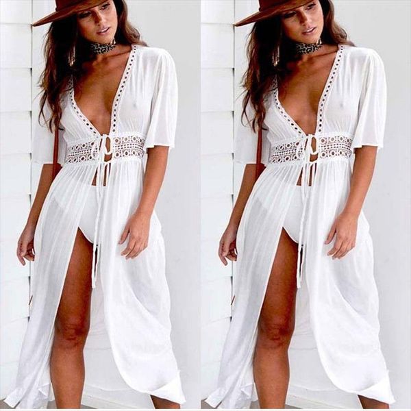 ladies women solid white bikini cover up beach dress swimwear chiffon beachwear bathing suit summer holiday kimono cardigan, Black;gray
ladies women solid white bikini cover up beach dress swimwear chiffon beachwear bathing suit summer holiday kimono cardigan, Black;gray