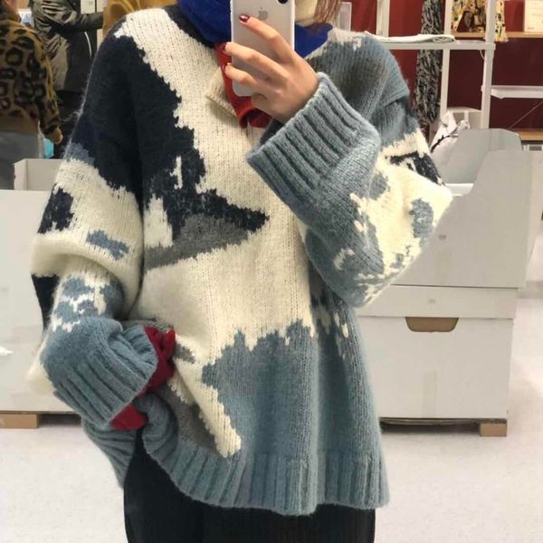 woherb contrast color print sweater women pullover autumn winter korean thick long sleeve knit jumper o-neck warm sweaters 201031, White;black
woherb contrast color print sweater women pullover autumn winter korean thick long sleeve knit jumper o-neck warm sweaters 201031, White;black