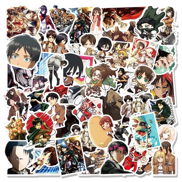 10/30/50/100pcs anime attack on titan graffiti stickers for lapnotebook skateboard computer luggage cartoon decal sticker car
10/30/50/100pcs anime attack on titan graffiti stickers for lapnotebook skateboard computer luggage cartoon decal sticker car