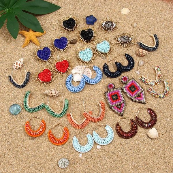 fashion handmade beads bohemian jewelry statement heart earrings eyes tassel earrings for women wedding gift wholesale, Silver
fashion handmade beads bohemian jewelry statement heart earrings eyes tassel earrings for women wedding gift wholesale, Silver