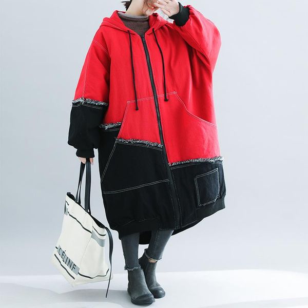 women's down & parkas johnature 2021 winter all-match patchwork pockets plus size cotton coats loose comfortable long sleeve women thic, Black
women's down & parkas johnature 2021 winter all-match patchwork pockets plus size cotton coats loose comfortable long sleeve women thic, Black