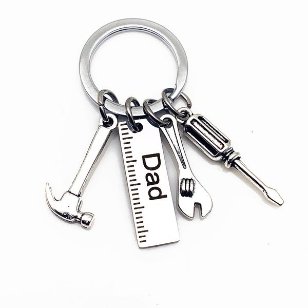 dad fashion keychains diy stainless steel keyring hammer screwdriver spanner dad's tools father's day gift cute keychain, Silver
dad fashion keychains diy stainless steel keyring hammer screwdriver spanner dad's tools father's day gift cute keychain, Silver