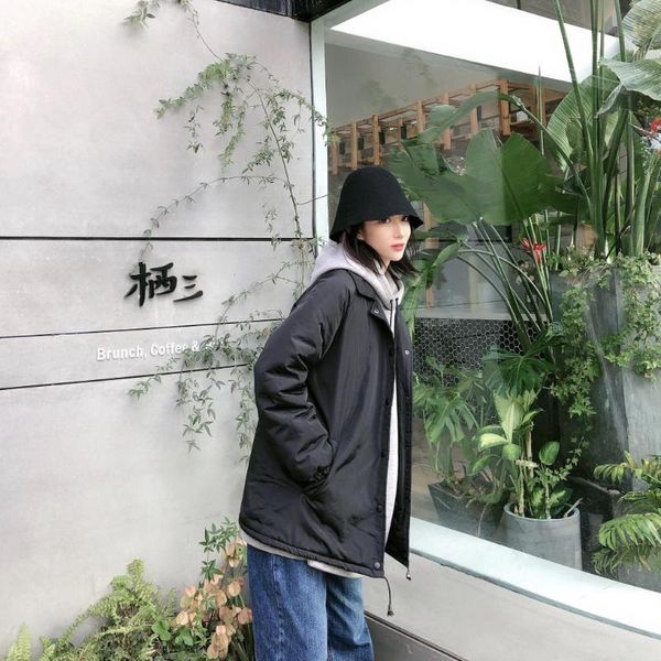 fashion women's cotton jacket winter 2020 new bread jacket cotton loose couple wear, Black
fashion women's cotton jacket winter 2020 new bread jacket cotton loose couple wear, Black