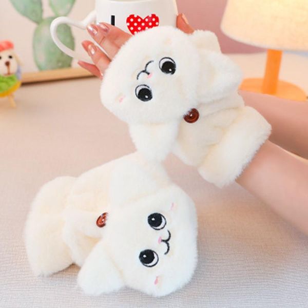 five fingers gloves winter warm soft fur knit mittens women flip half finger driving plush thick cute cat touch screen e65, Blue;gray
five fingers gloves winter warm soft fur knit mittens women flip half finger driving plush thick cute cat touch screen e65, Blue;gray