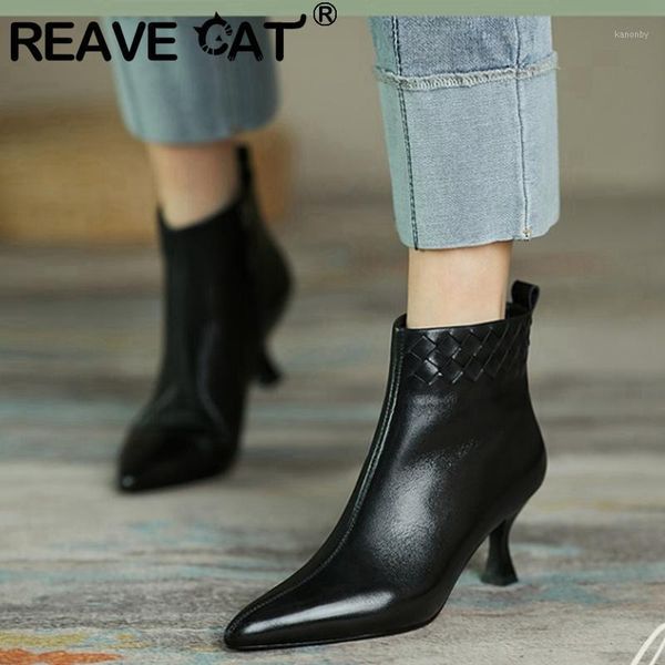 boots reave cat ladies ankle 2021 pointed toe 6.5cm spike heels zip genuine leather soft breathable simple size 40 a33341, Black
boots reave cat ladies ankle 2021 pointed toe 6.5cm spike heels zip genuine leather soft breathable simple size 40 a33341, Black