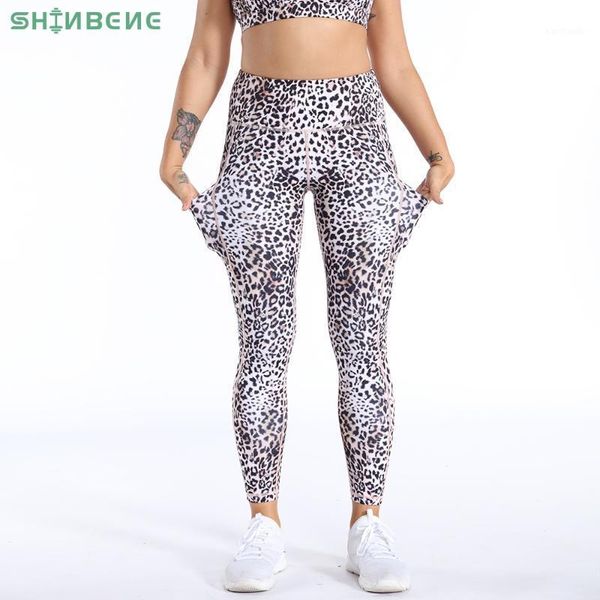yoga outfits shinbene leopard prints workout gym sport suits women pocket high waist legging+padded bra fitness sets activewear xs-xl1, White;red