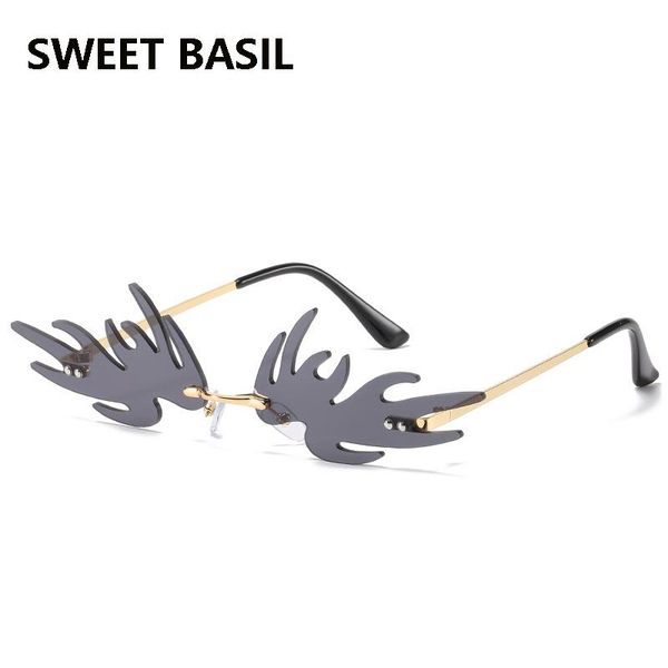 sunglasses sweet basil 2021 fashion rimless fire women vintage cool steampunk sun glasses female frameless eyewear uv400, White;black
sunglasses sweet basil 2021 fashion rimless fire women vintage cool steampunk sun glasses female frameless eyewear uv400, White;black