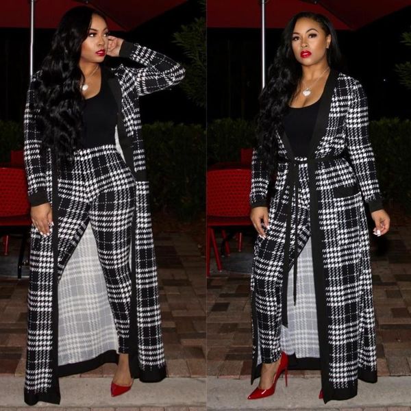 2 piece set women autumn suit long printed sashes robe+trousers casual two piece suit, Gray
2 piece set women autumn suit long printed sashes robe+trousers casual two piece suit, Gray