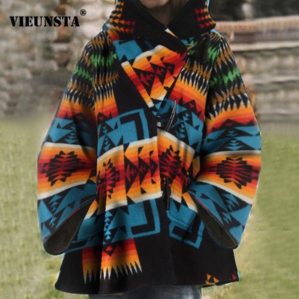 autumn winter horn button wool blend jacket women 2020 vintage print pocket hooded coat long sleeve warm loose outwear lj201106, Black
autumn winter horn button wool blend jacket women 2020 vintage print pocket hooded coat long sleeve warm loose outwear lj201106, Black