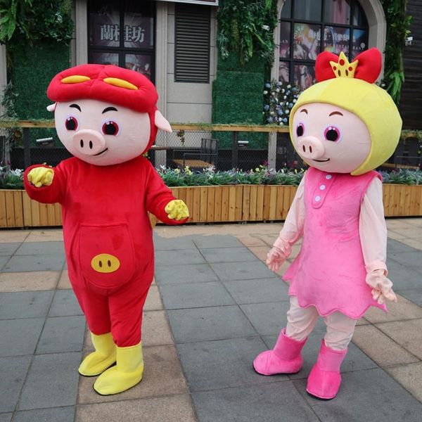 mascot costumes ggbond pig mascot costume funny red pig man pig hog piggy porkling cartoon character mascotte carnival fancy carnival dress, Red;yellow
mascot costumes ggbond pig mascot costume funny red pig man pig hog piggy porkling cartoon character mascotte carnival fancy carnival dress, Red;yellow