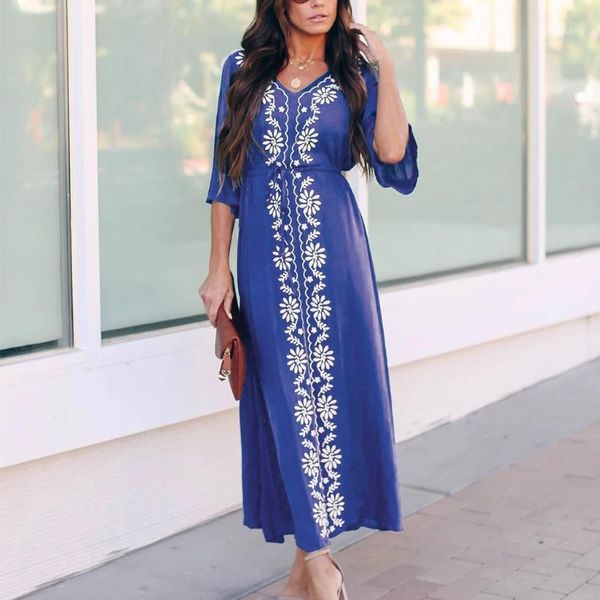 2020 cotton printed bohemian beach maxi dress women loose v neck dolman sleeve print casual beach dress bathing suit cover up1, White;black
2020 cotton printed bohemian beach maxi dress women loose v neck dolman sleeve print casual beach dress bathing suit cover up1, White;black