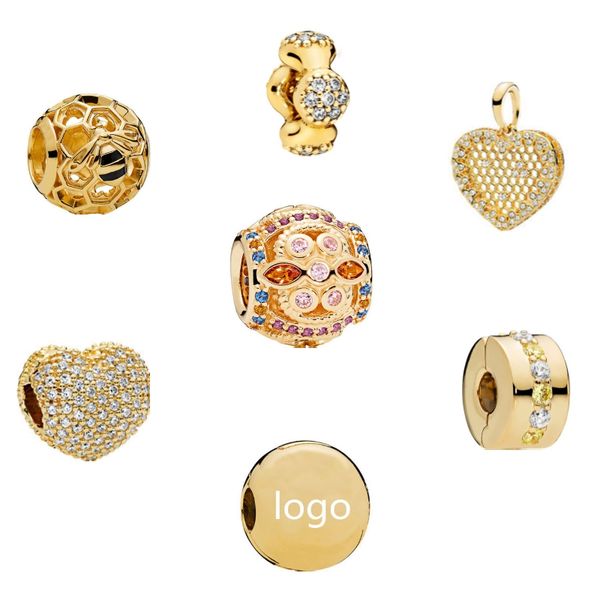 925 sterling silver luxury gold zircon women's jewelry european charm loose beads suitable for pandora bracelet necklace pendant diy ma, Black
925 sterling silver luxury gold zircon women's jewelry european charm loose beads suitable for pandora bracelet necklace pendant diy ma, Black