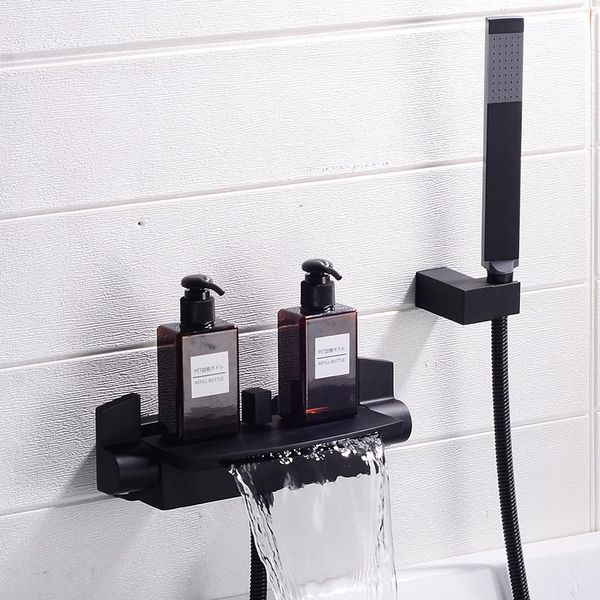 brass bath shower faucets black waterfall shower set rain taps bathroom mixer faucet wall mounted shower faucet bbyrpk
brass bath shower faucets black waterfall shower set rain taps bathroom mixer faucet wall mounted shower faucet bbyrpk