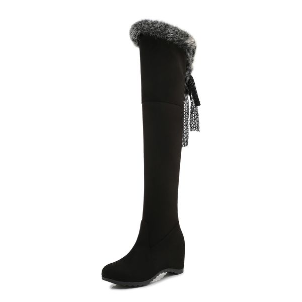 2021 the new casual style round toe warm winter on the knee black lace high heels increasing female riding boots hw4i
2021 the new casual style round toe warm winter on the knee black lace high heels increasing female riding boots hw4i