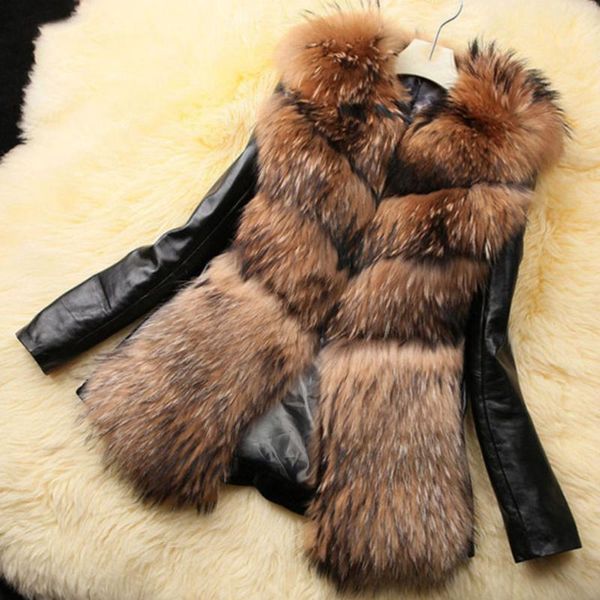 autumn winter women faux fur coat slim leather jacket women's 2020 black long sleeve thick warm overcoat female outwear coats
autumn winter women faux fur coat slim leather jacket women's 2020 black long sleeve thick warm overcoat female outwear coats