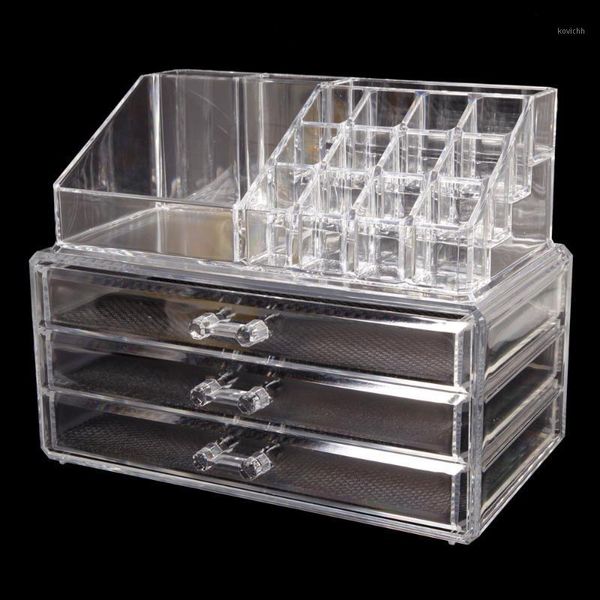 home use space-saving rectangular compartments & 3-layer drawers integrated plastic makeup case tran1
home use space-saving rectangular compartments & 3-layer drawers integrated plastic makeup case tran1