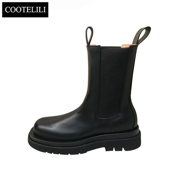 cootelili leather women boots brand fall winter warm short ankle boots platform flats shoes waterproof water shoes non-slip 201124, Black
cootelili leather women boots brand fall winter warm short ankle boots platform flats shoes waterproof water shoes non-slip 201124, Black