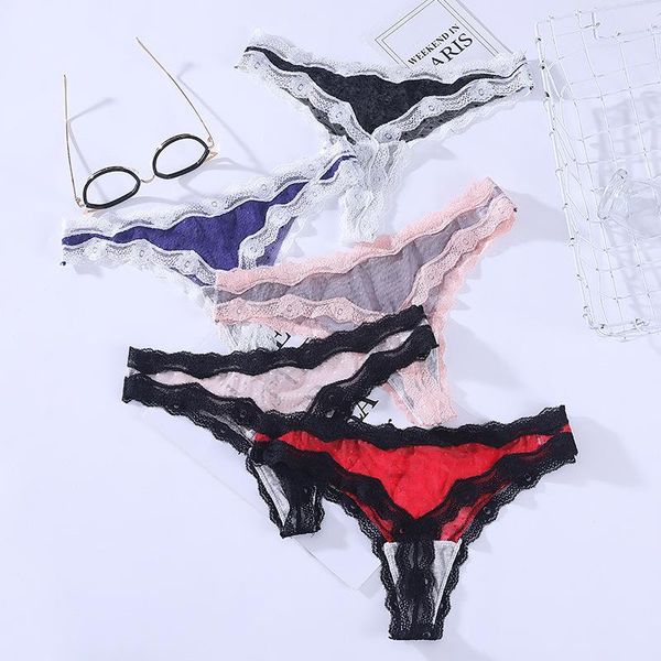 women's panties women lace lingerie temptation low-waist embroidery thong transparent hollow out underwear female g string, Black;pink
women's panties women lace lingerie temptation low-waist embroidery thong transparent hollow out underwear female g string, Black;pink