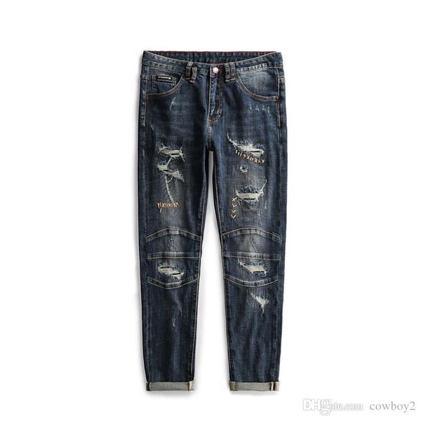 2021 new brand men's designer jeans kanye west hole sticker embroidery old long blue jeans fashion pants motorcycle pants men
2021 new brand men's designer jeans kanye west hole sticker embroidery old long blue jeans fashion pants motorcycle pants men