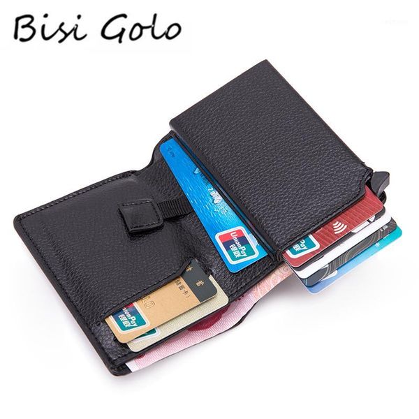 bisi goro 2020 wallet metal business blocking card holder aluminum soft leather slim card case travel wallet1, Red;black
bisi goro 2020 wallet metal business blocking card holder aluminum soft leather slim card case travel wallet1, Red;black