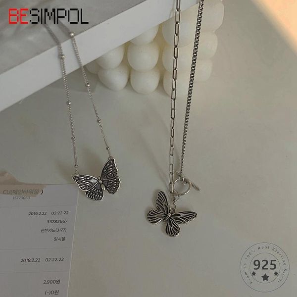 chains besimpol real 925 sterling silver butterfly necklace elegant vintage pendant for women luxury s925 fine jewelry
chains besimpol real 925 sterling silver butterfly necklace elegant vintage pendant for women luxury s925 fine jewelry