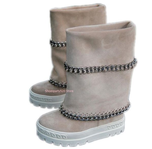 concise chains designer thick platform long boots women 8cm wedge heeled shoes knee boots winter long boot runway show boot, Black
concise chains designer thick platform long boots women 8cm wedge heeled shoes knee boots winter long boot runway show boot, Black
