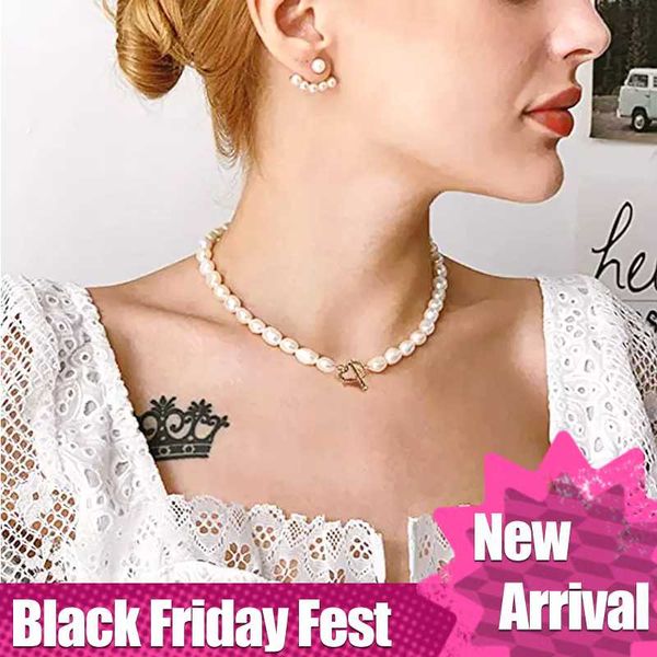 hengsheng cultured pearl choker 7-8.5mm handpicked pearls strand necklace for women jewelry gold love heart clasp, Silver
hengsheng cultured pearl choker 7-8.5mm handpicked pearls strand necklace for women jewelry gold love heart clasp, Silver