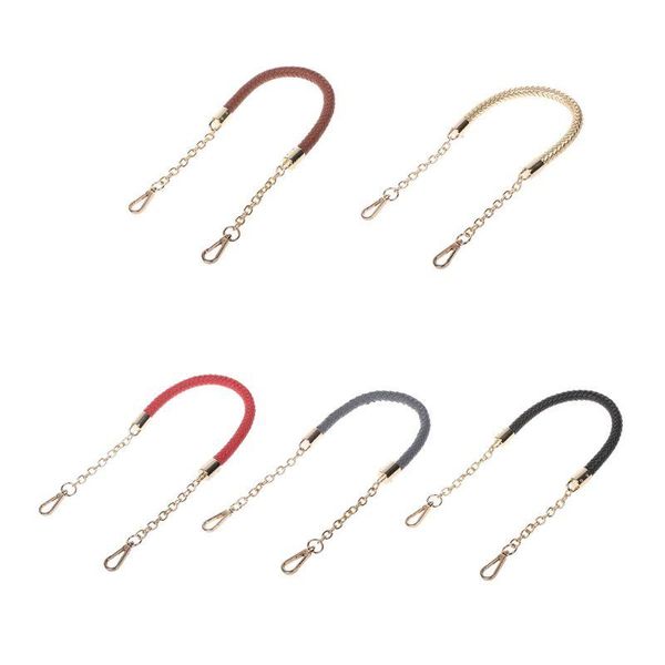 metal pu leather braided bag strap handbag holder handle bags chain replacements 28gd, Black
metal pu leather braided bag strap handbag holder handle bags chain replacements 28gd, Black