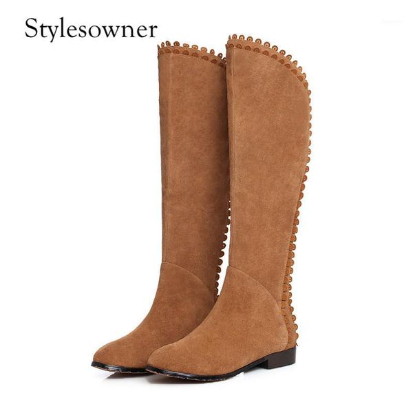 stylesowner 2020 winter hand-made cow suede female long boots brown solid color low heels mature western boots1, Black
stylesowner 2020 winter hand-made cow suede female long boots brown solid color low heels mature western boots1, Black