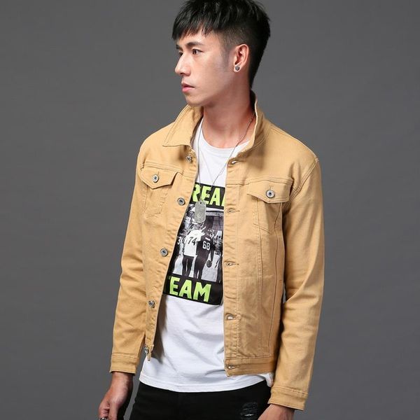 men's jackets 2021 young denim jacket cultivate one's morality pure color cotton, Black;brown
men's jackets 2021 young denim jacket cultivate one's morality pure color cotton, Black;brown