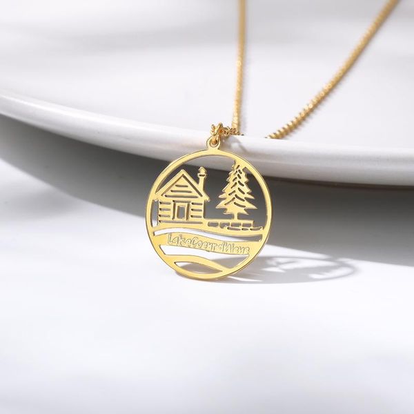 pendant necklaces dainty circle bijoux femme rose gold tree house necklace women friendship gift stainless steel chain fashion jewelry 2021, Silver
pendant necklaces dainty circle bijoux femme rose gold tree house necklace women friendship gift stainless steel chain fashion jewelry 2021, Silver