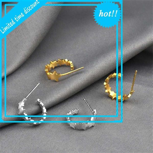 korean style small fresh handmade fashion simple personality star girl earrings, Golden
korean style small fresh handmade fashion simple personality star girl earrings, Golden