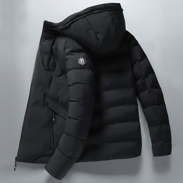 winter new men parkas solid color thick jacket mens casual warm windproof outwear zipper coat male cotton-padded clothing 201204, Black
winter new men parkas solid color thick jacket mens casual warm windproof outwear zipper coat male cotton-padded clothing 201204, Black