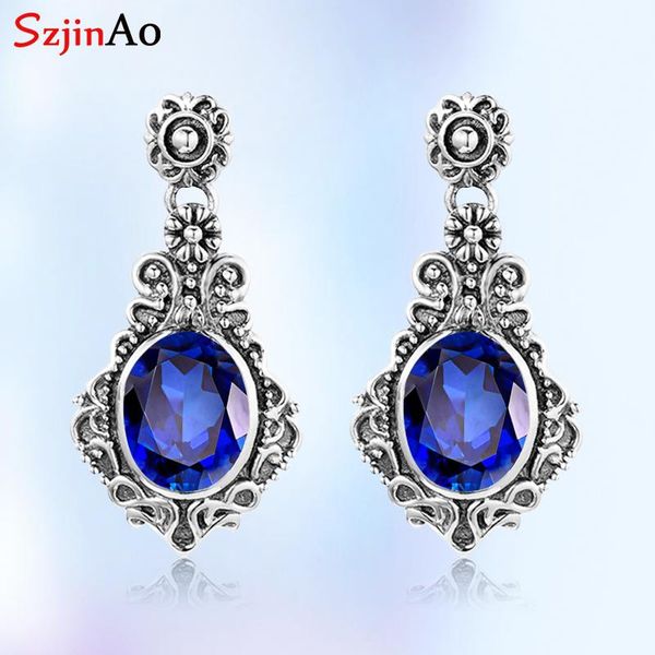 szjinao blue sapphire gemstone earrings 925 sterling silver women drop earrings handmade elegant 2020 new brand fashion jewelry
szjinao blue sapphire gemstone earrings 925 sterling silver women drop earrings handmade elegant 2020 new brand fashion jewelry