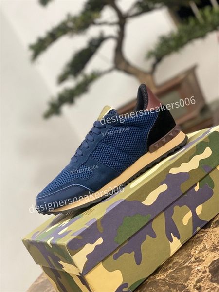 2021 stud runner camouflage trainers designer shoes mesh real leather combo rock runner sneakers for men women rubber sole size38-46, Black
2021 stud runner camouflage trainers designer shoes mesh real leather combo rock runner sneakers for men women rubber sole size38-46, Black
