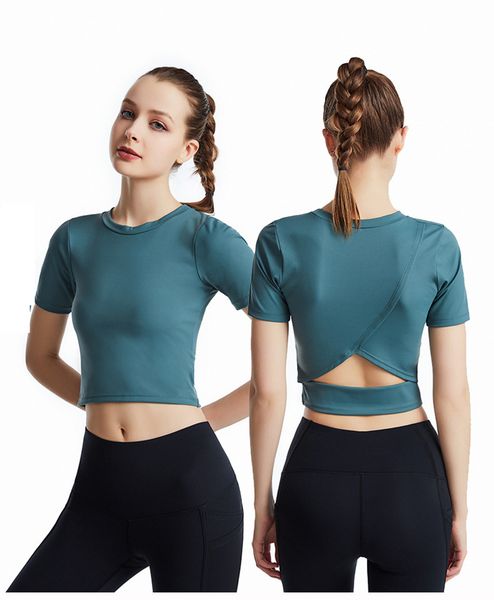 yoga outfits new lu nude sports short-sleeved t-shirt women's stretch thin cross halter yoga fitness top, White;red
yoga outfits new lu nude sports short-sleeved t-shirt women's stretch thin cross halter yoga fitness top, White;red