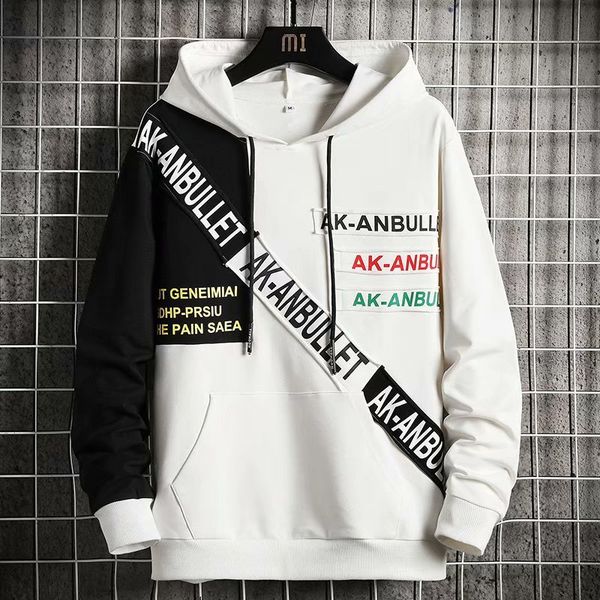 korean style men's hoodies spring autumn streetwear long sleeve pullover sweatshirts men casual patchwork hoodie men, Black
korean style men's hoodies spring autumn streetwear long sleeve pullover sweatshirts men casual patchwork hoodie men, Black
