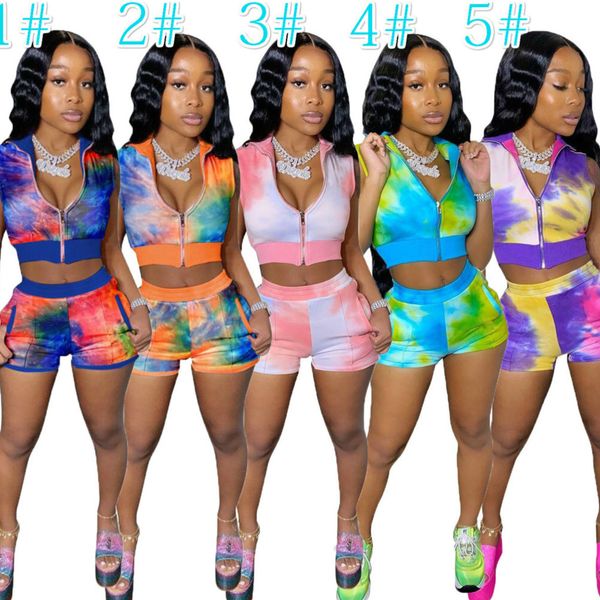 summer short 2 two piece outfits tie dye set casual tracksuit with face mask women clothes short sleeve t-shirt suits plus size p568, Gray
summer short 2 two piece outfits tie dye set casual tracksuit with face mask women clothes short sleeve t-shirt suits plus size p568, Gray