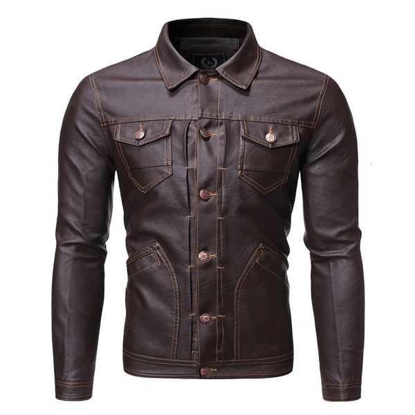 men's jacket fine spring adjustment new motorcycle put drivers leather quality coat hgzy, Black
men's jacket fine spring adjustment new motorcycle put drivers leather quality coat hgzy, Black