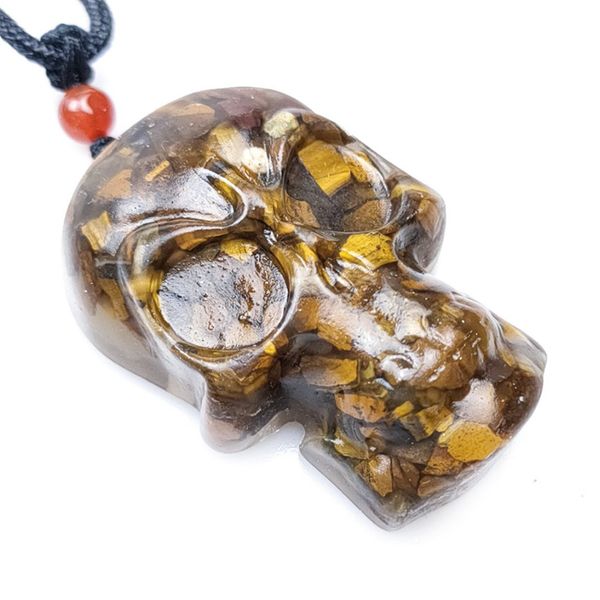10 pcs many colors quartz stone and resin necklace handmade weave rope chain pendant orgonite skull head jewelry, Silver
10 pcs many colors quartz stone and resin necklace handmade weave rope chain pendant orgonite skull head jewelry, Silver