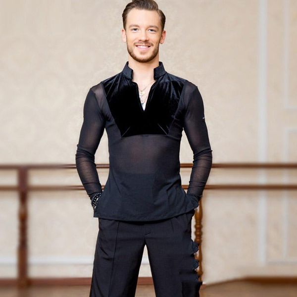 stage wear elastic mesh men ballroom latin dance sale cha rumba long sleeves stand collar competition dancing dl5229, Black;red
stage wear elastic mesh men ballroom latin dance sale cha rumba long sleeves stand collar competition dancing dl5229, Black;red