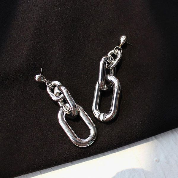 2021 new hyperbole thick tube chain drop earrings hiphop rock buddy designer light metal earring for men women fashion jewelry, Silver
2021 new hyperbole thick tube chain drop earrings hiphop rock buddy designer light metal earring for men women fashion jewelry, Silver